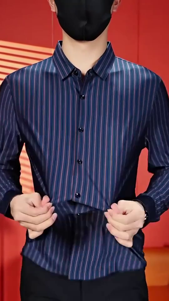 Men's Pure Cotton Checks Pattern Slim Fit Semi Cutaway Collar Full Sleeve Formal Shirt