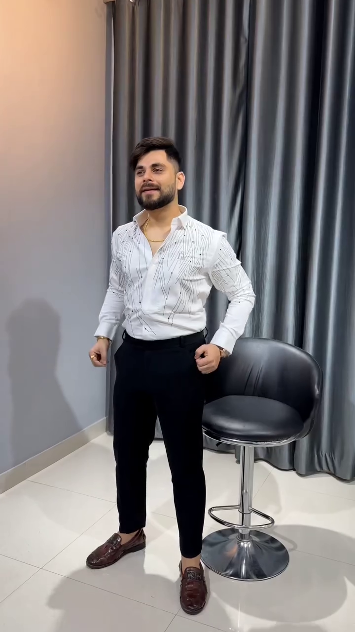Men?s Casual Cotton Blend Shirt || Long Sleeve Button Down with Spread Collar