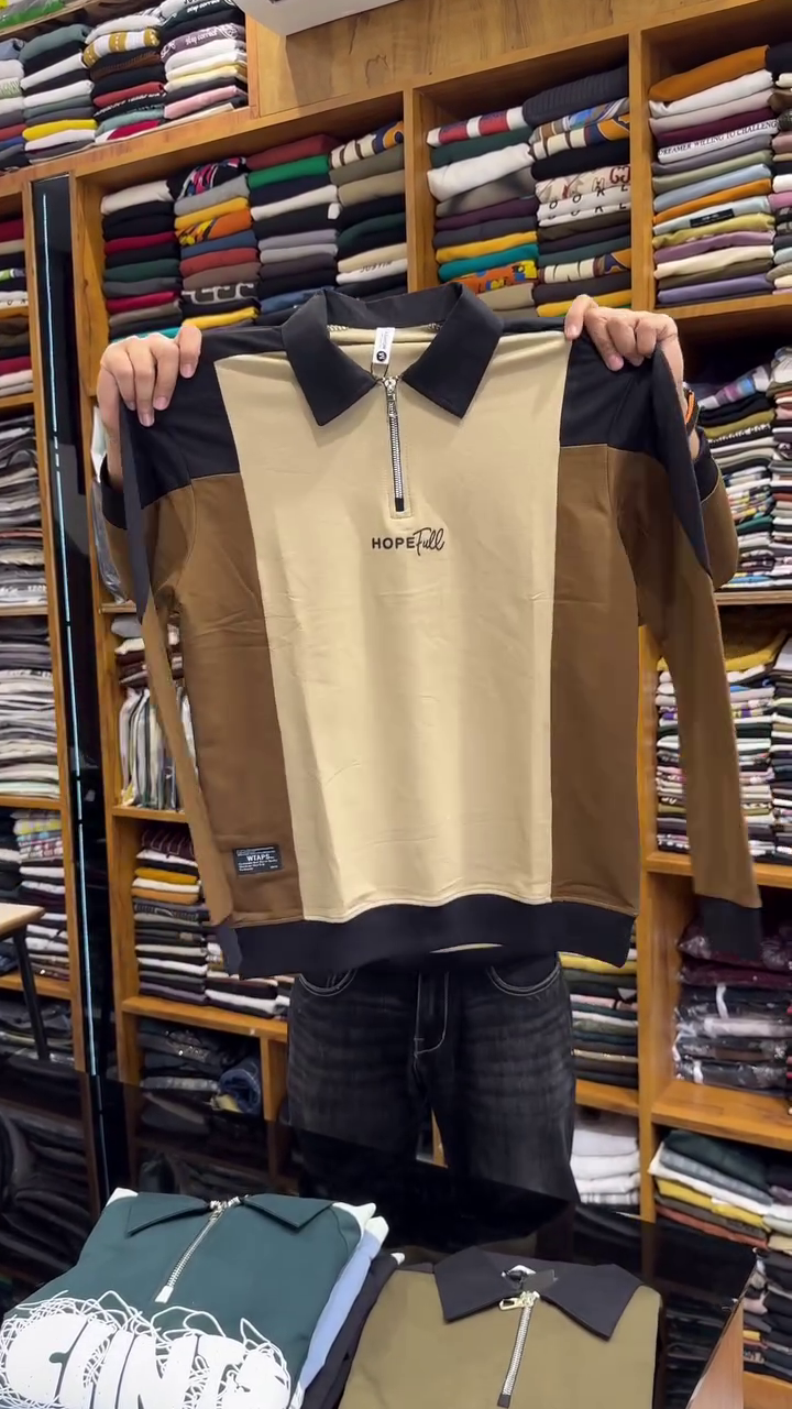 Men Colourblocked Regular Fit Polo T-Shirt