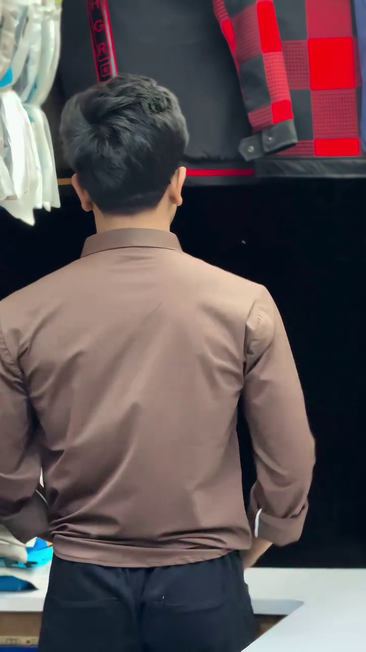 Men's Popcorn Fabric Regular Fit Casual Shirt