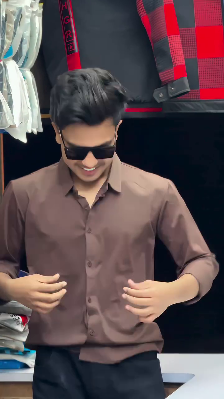 Men's Popcorn Fabric Regular Fit Casual Shirt