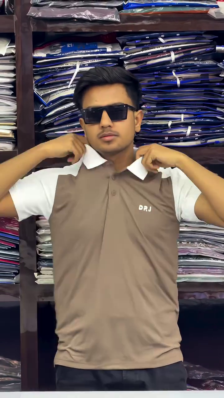 Men Printed Polo Collar Cotton Oversized Tshirt