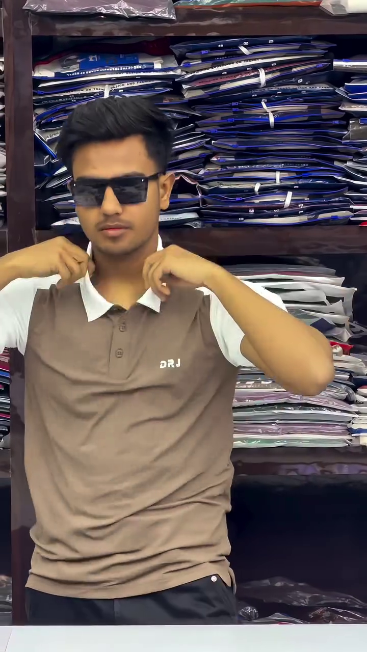 Men Printed Polo Collar Cotton Oversized Tshirt